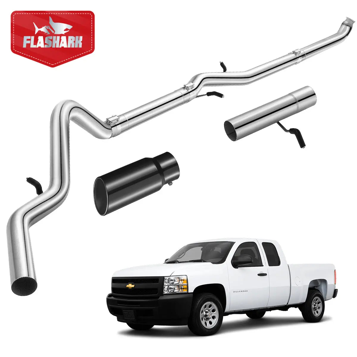 4"/5" 2007.5-2010 LMM 6.6L Duramax DPF Delete Race Pipe