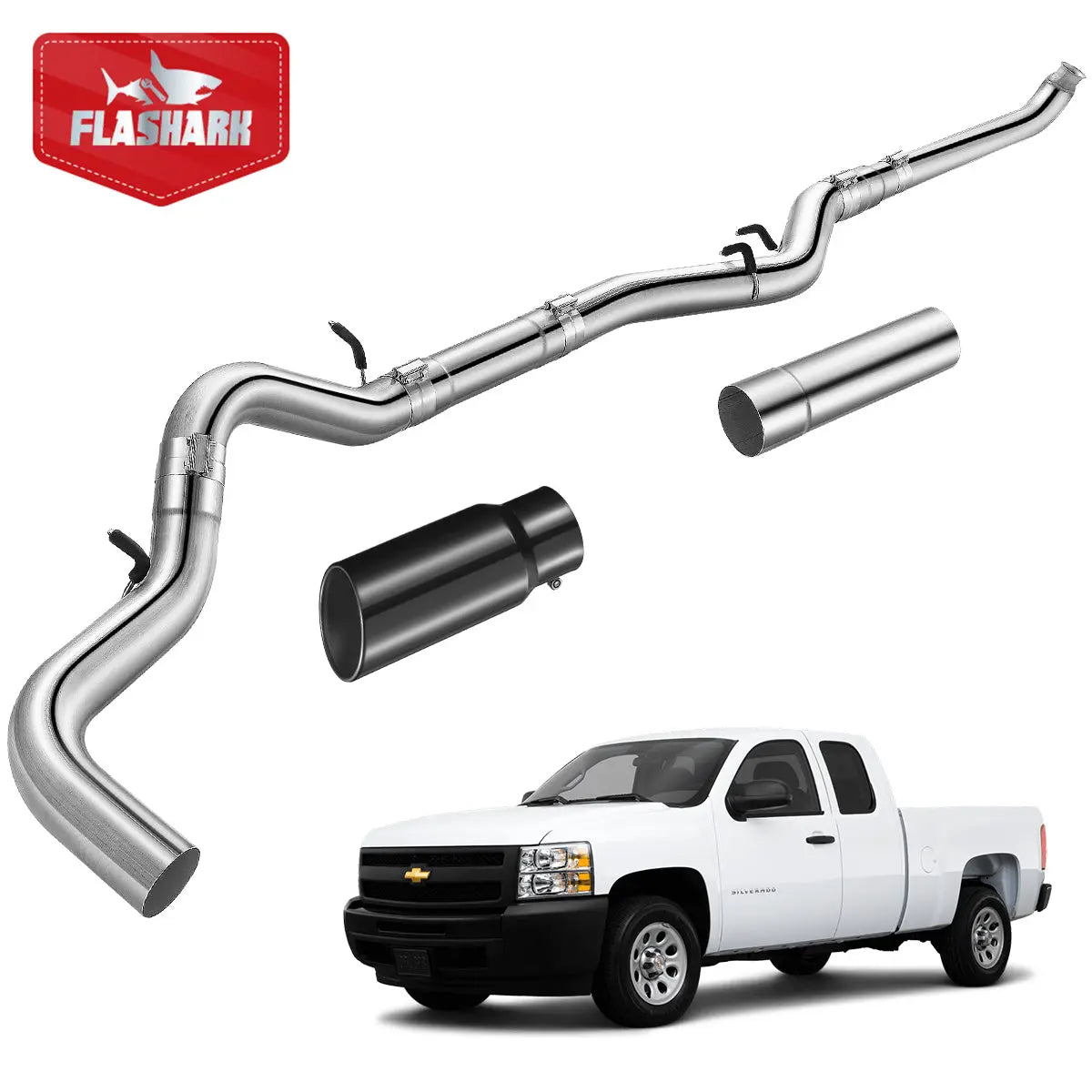 4"/5" 2007.5-2010 LMM 6.6L Duramax DPF Delete Race Pipe