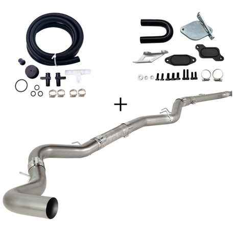 TruckTok 2007.5-2010 6.6L Duramax LMM 4"/5"  Dp-back DPF pipe & EGR delete kit TruckTok