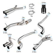 2016-2024 Chevy Camaro SS/ZL 1 6.2L Catback Exhaust 3" Dual Flashark