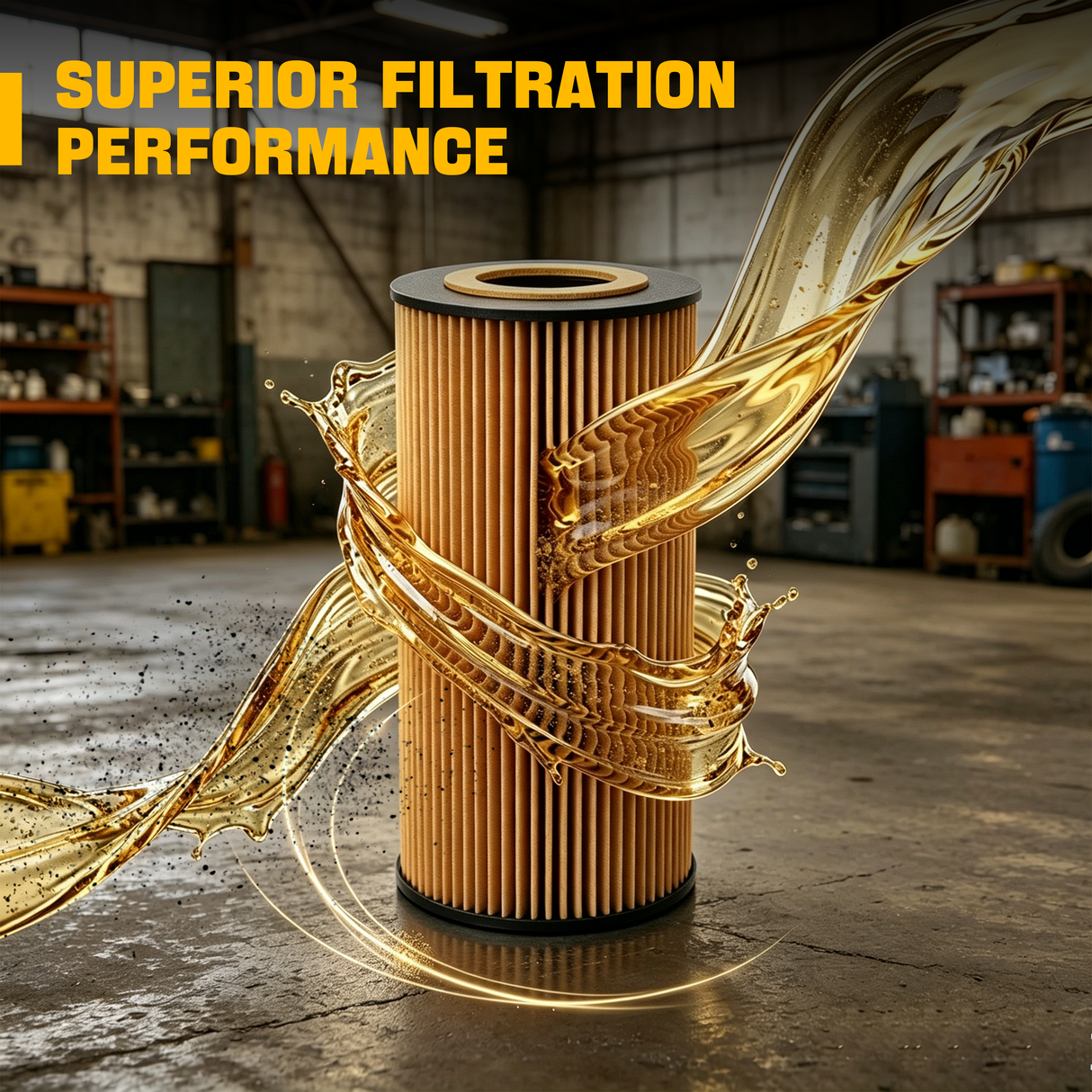Trucktok 2003-2010 6.0L 6.4L Ford Powerstroke Diesel Oil Filter Replaces FL2016 TruckTok