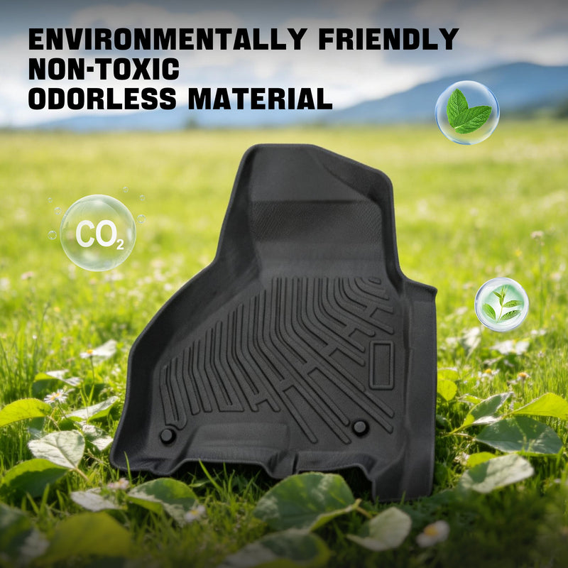 Trucktok 2010-2018 Dodge Ram 2500 3500 Mega Cab All-Weather TPE Floor Mats TruckTok