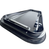 CRL Glass Awning Window w/ Clamp Ring (Driver Side) for Sprinter Van Wideout S&B
