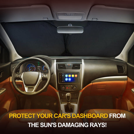 Trucktok Specially Customized  Universal Windshield Sunshade Summer Interior Cooler Auto Sun Protector TruckTok