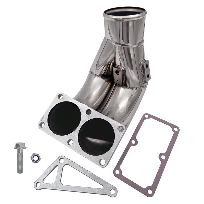 TruckTok 2007-2018 6.7L Dodge RAM 2500 3500 Cummins Diesel 3.5inch High Flow Intake Manifold Elbow Tube Horn TruckTok