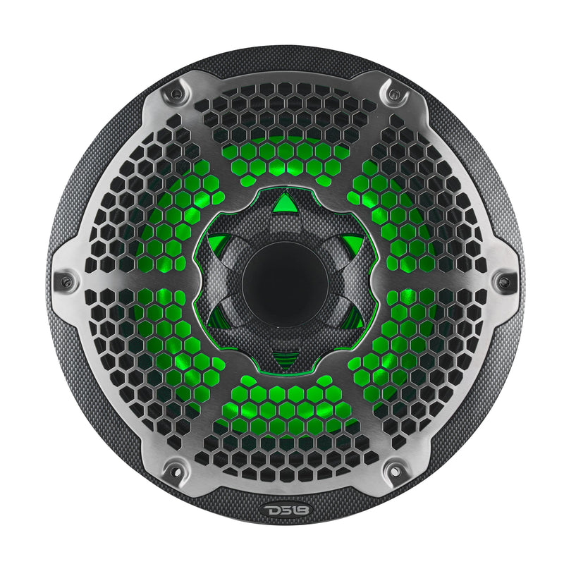10” Marine 2-Way Hybrid Speaker with RGB LED, Compression Driver and Neodymium Magnet | 450W RMS 4-Ohm