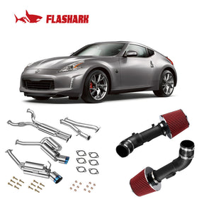 Exhaust Kit for Nissan 370Z 2009–2017 – Header, Catback, Y-Pipe, Test Pipes, Cold Air Intake Flashark