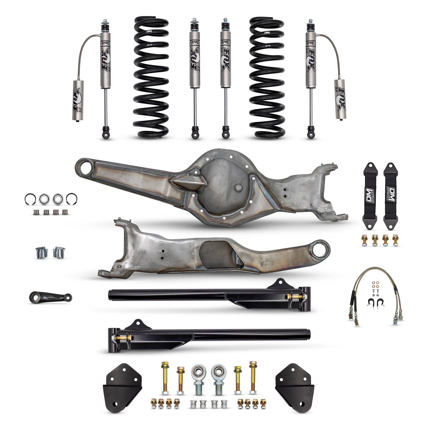 Desolate Motorsports Front 4" Mid Travel Lift Kit  (Bolt-on) - 1980-1996 Ford F150/Bronco Desolate Motorsports