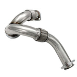 TruckTok 2003-2007 6.0L Ford F250 F350 F450 Powerstroke Diesel Heavy Duty Polished Exhaust Up-Pipe Y-Pipe TruckTok