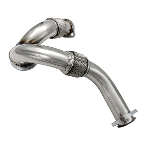 TruckTok 2003-2007 6.0L Ford F250 F350 F450 Powerstroke Diesel Heavy Duty Polished Exhaust Up-Pipe Y-Pipe TruckTok
