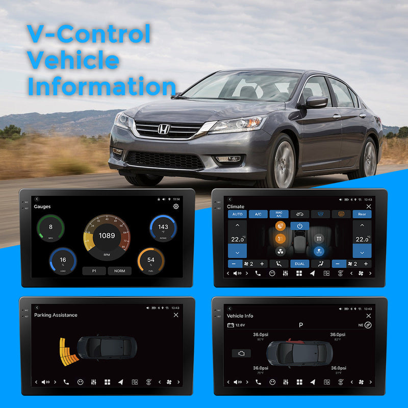 VISION 10” Custom-Fit Car Stereo for Honda Accord 2013-2015