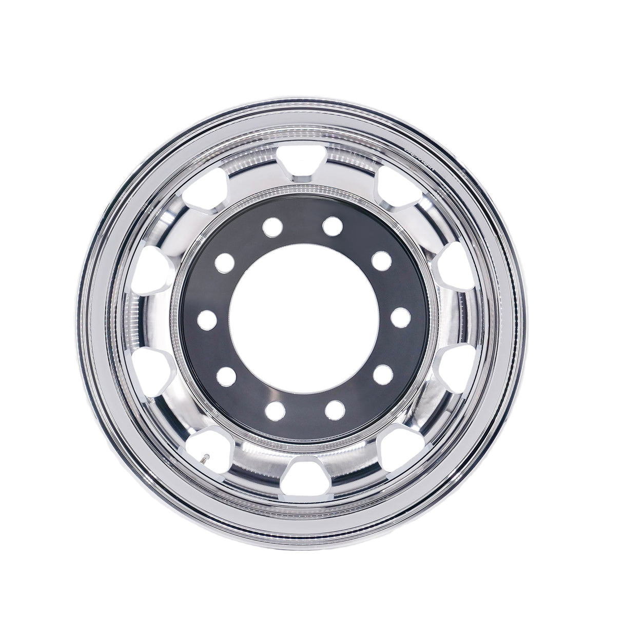 22.5 x 8.25 Kenworth Stylized 2pcs Truck Wheels Forged Aluminum Rims Both-Side Polished Mirror 10 Holes