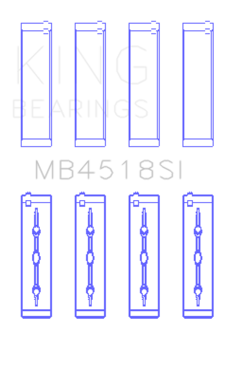 King Engine Bearings Chrysler Pentastar 3.6L Erb V6 (Size +0.50mm) Main Bearing Set