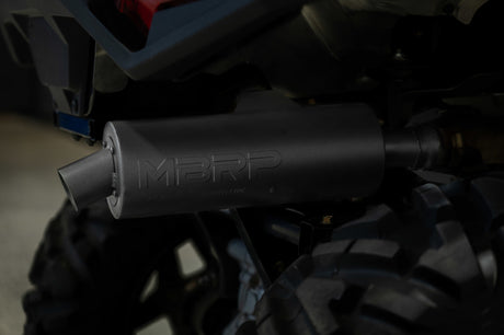 MBRP 01-05 Polaris Sportsman 400 / 06-07 Sportsman 450 Slip-On Combination Exhaust w/Sport Muffler