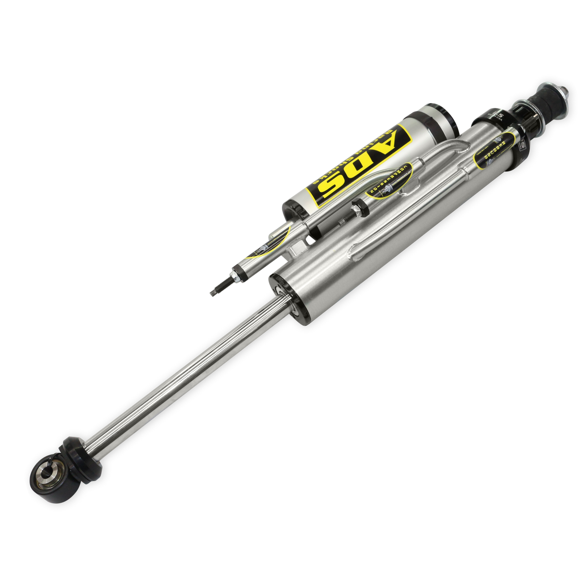 2005-2023 Toyota Tacoma 4WD - Rear 3-Tube Bypass Reservoir Race Shocks, 10", for aftermarket leaf springs