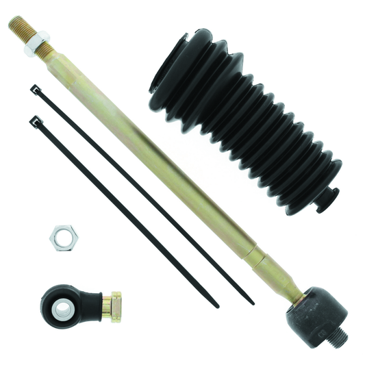 QuadBoss 10-14 Polaris Ranger 400 4x4 Steering Rack Tie Rod Assembly Kit - Right Inner & Outer