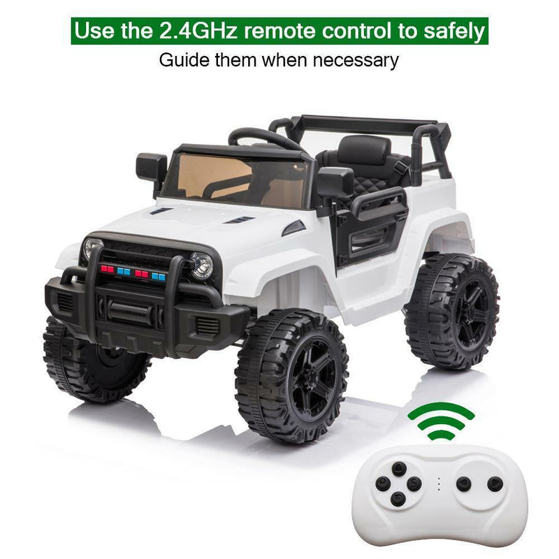 4x4 Double-Drive 12V Electric Car for Kids with Lights and MP3 Player