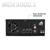 PRV Audio MDX3000.1 | 3000W RMS Full Range Monoblock Amplifier 1-Ohm