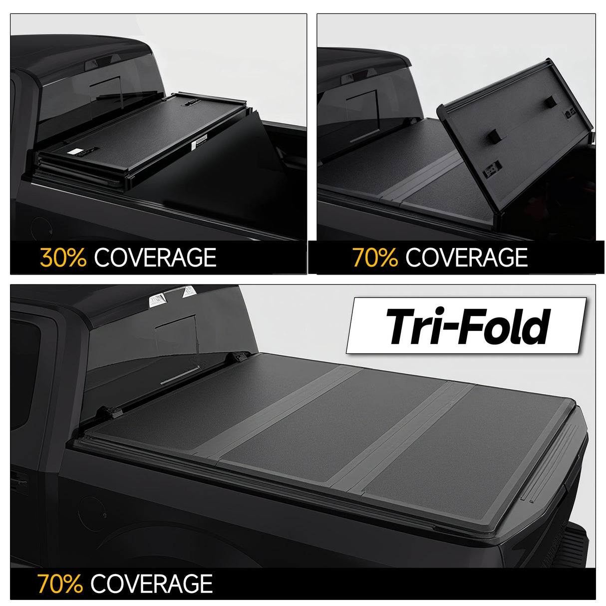 Trucktok 2014-2018 Chevy Silverado Sierra 5.8FT 3-Fold Hard Bed Tonneau Cover TruckTok