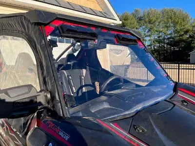 Windshield Kit, SZ Vented TL-1.75" Round, Kaw KRX 1000 - AR2 Seizmik