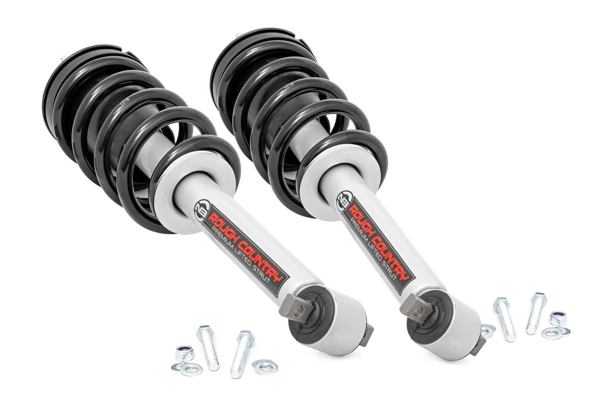Loaded Strut Pair 5 Inch Silverado/Sierra 1500 Truck & SUV (07-14) Rough Country