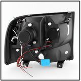 Spyder Chrome 1-PC. Projector Headlights W/ LED HALO - 6.0/7.3 Powerstroke (1999-2004)