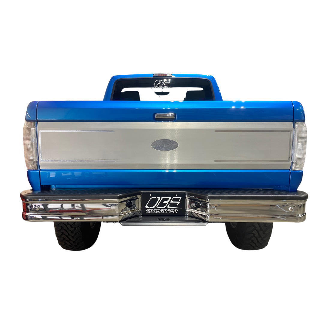 OBS Solutions Tailgate Panel With Machined Oval - 1987-1997 Ford F-Series OBS Solutions LLC