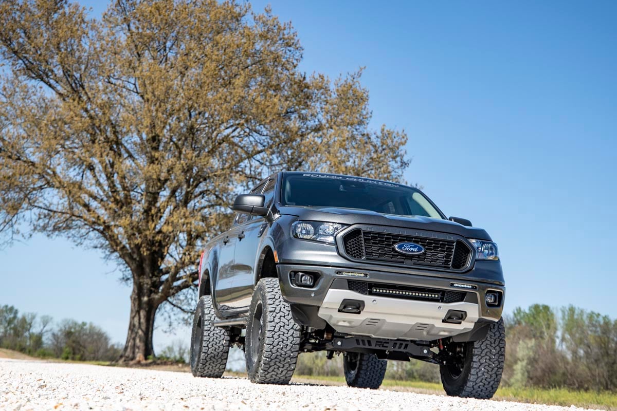 6 Inch Lift Kit Aluminum Knuckles Ford Ranger 4WD (2019-2023) Rough Country