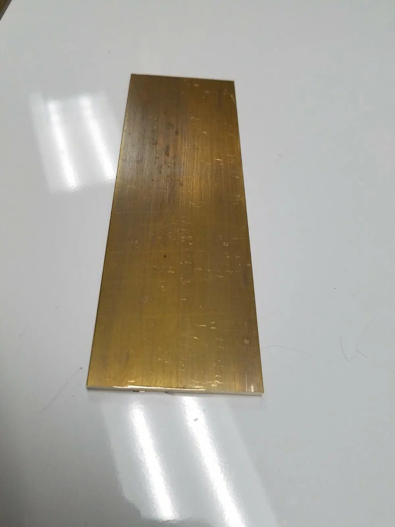 1/8" x 3" C360 BRASS FLAT BAR 24" long Solid .125" Plate Mill Stock H02 Unbranded