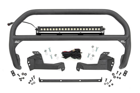 Nudge Bar 20 Inch Black DRL Single Row LED Ford Bronco Sport 4WD (21-24) Rough Country