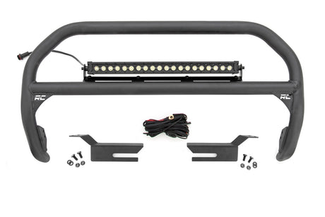 Nudge Bar 20 Inch Black DRL Single Row LED Ford Bronco 4WD (2021-2025) Rough Country