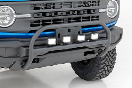 Nudge Bar 4 Inch Round Led (x4) Ford Bronco 4WD (2021-2025) Rough Country