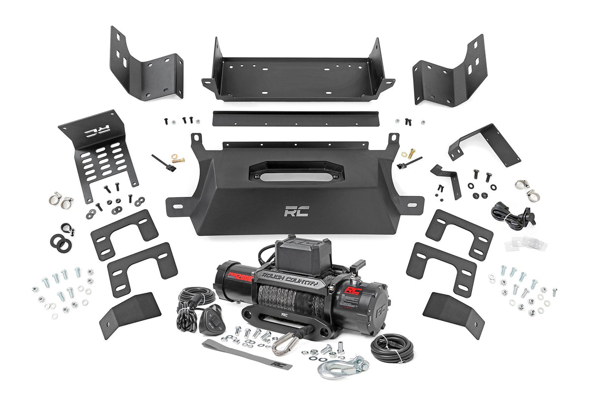 Hidden Winch Mount 12000S Ford Bronco 4WD (2021-2025) Rough Country