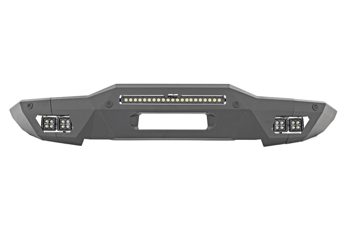 Front Bumper Modular Full Wings Amber DRL Ford Bronco 4WD (2021-2025) Rough Country