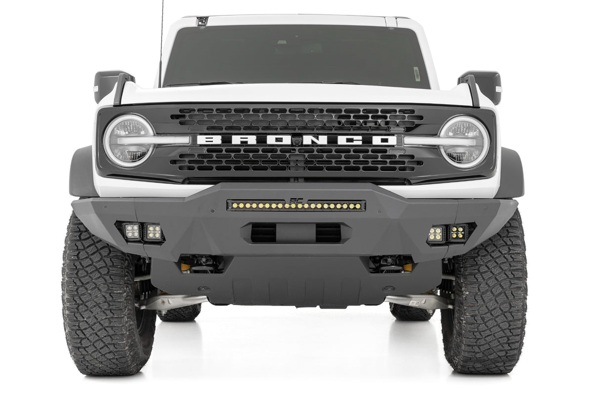 Front Bumper Modular Full Wings Amber DRL Ford Bronco 4WD (2021-2025) Rough Country