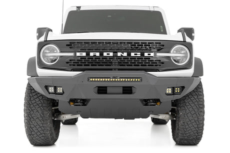 Front Bumper Modular Full Wings Flood Fog Ford Bronco 4WD (21-25) Rough Country