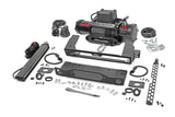High Winch Mount All Models 9500S 20 Inch Black Single Row LED White DRL Ford Bronco (21-25) Rough Country