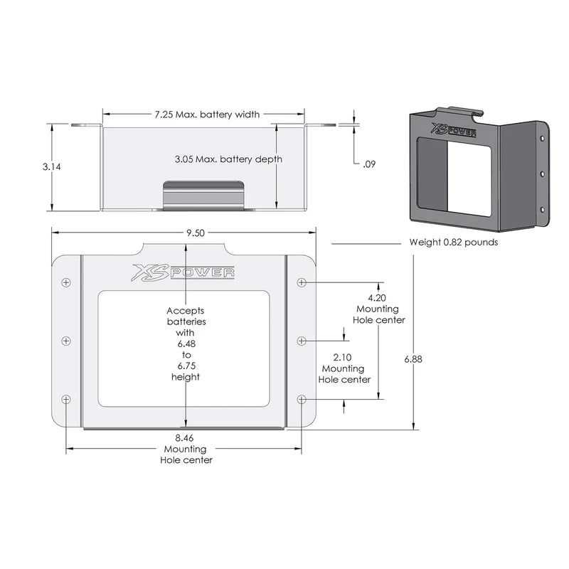 XS Power 511-680 Side Mount