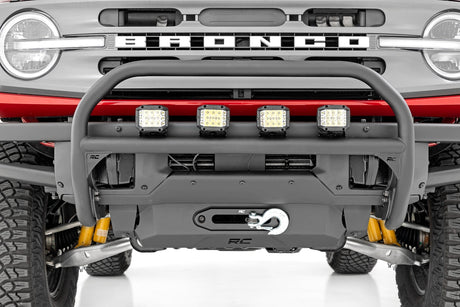 Nudge Bar 20 Inch Black Single Row LED OE Modular Steel - Ford Bronco (21-25) Rough Country