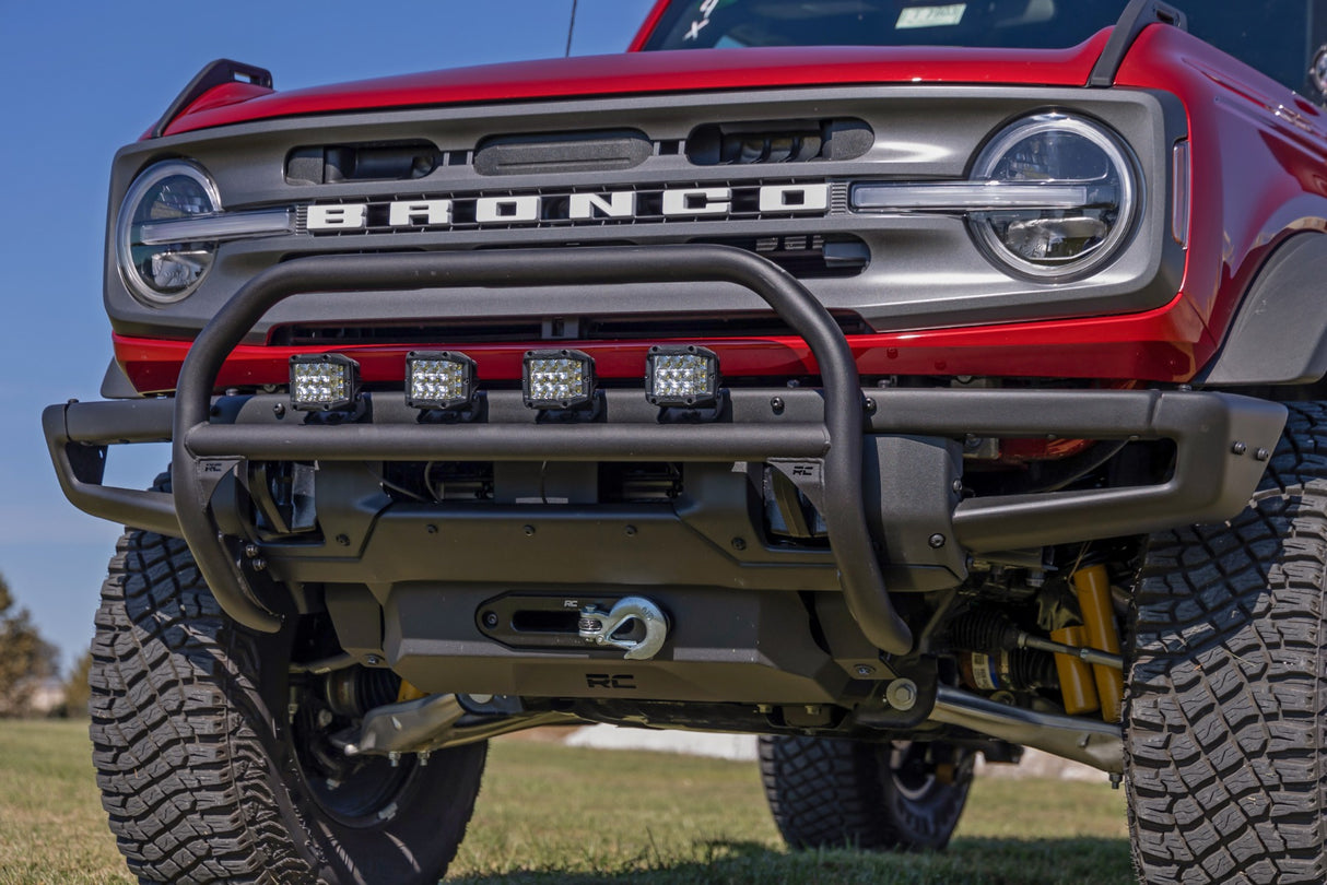 Nudge Bar 20 Inch Black Single Row LED OE Modular Steel - Ford Bronco (21-25) Rough Country