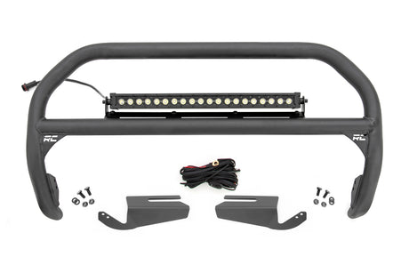 Nudge Bar 20 Inch Black DRL Single Row LED OE Modular Steel Ford Bronco (21-25) Rough Country