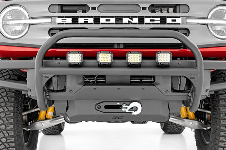 Nudge Bar 20 Inch Chrome Single Row LED OE Modular Steel Ford Bronco (21-25) Rough Country