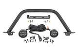 Safari Bar 3.5 Inch Round LED (Pair) Black Amber DRL OE Modular Steel Ford Bronco (21-25) Rough Country