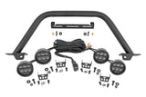 Safari Bar 3.5 Inch Round LED (Quad) Black Amber DRL OE Modular Steel Ford Bronco (21-25) Rough Country
