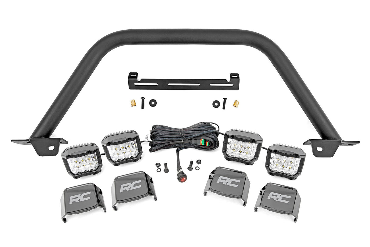 Safari Bar 3 Inch OSRAM (Quad) Wide OE Modular Steel Ford Bronco (21-25) Rough Country