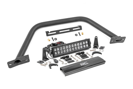 Safari Bar 12 Inch LED Light Bar Black Dual Row OE Modular Steel Ford Bronco (21-25) Rough Country