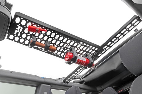 Molle Mounting Panel w/ LED Dome Light Overhead Ford Bronco 4WD (21-25) Rough Country