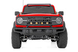 Light Bar Mount 3.5 Inch Round LED (Quad) Black Amber DRL OE Modular Steel Ford Bronco (21-24) Rough Country