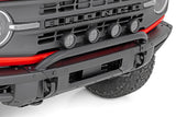 Light Bar Mount 3.5 Inch Round LED (Quad) Black Amber DRL OE Modular Steel Ford Bronco (21-24) Rough Country