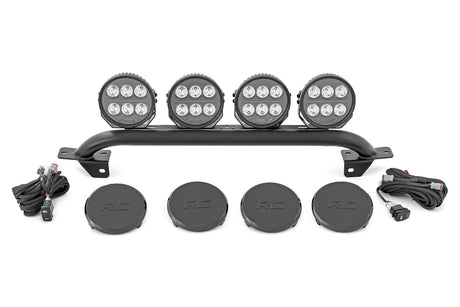 Light Bar Mount 6.5 Inch Round LED (Quad) OE Modular Steel Ford Bronco (21-25) Rough Country